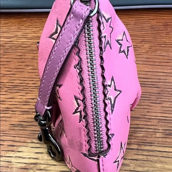 COACH Dino Starlight Rexy Tyrannosaurus T Rex STAR Coin Pouch Leather  27131 - Picture 14 of 16